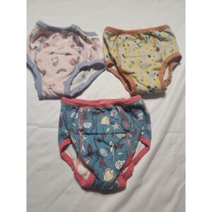 MooMoo Baby Kids Toddler Potty Training Pants Lot Of 3 Size 7T